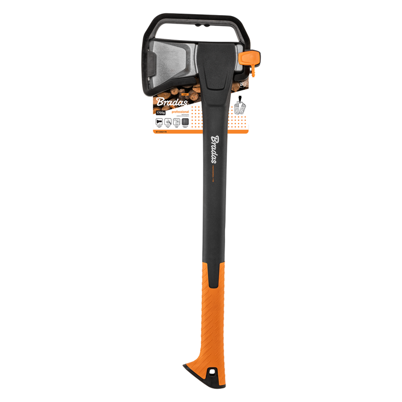 Siekiera rozłupująca NYLON PROFESSIONAL 1700 g mocna do rozłupywania drewna i prac w ogrodzie | KT-SN2170