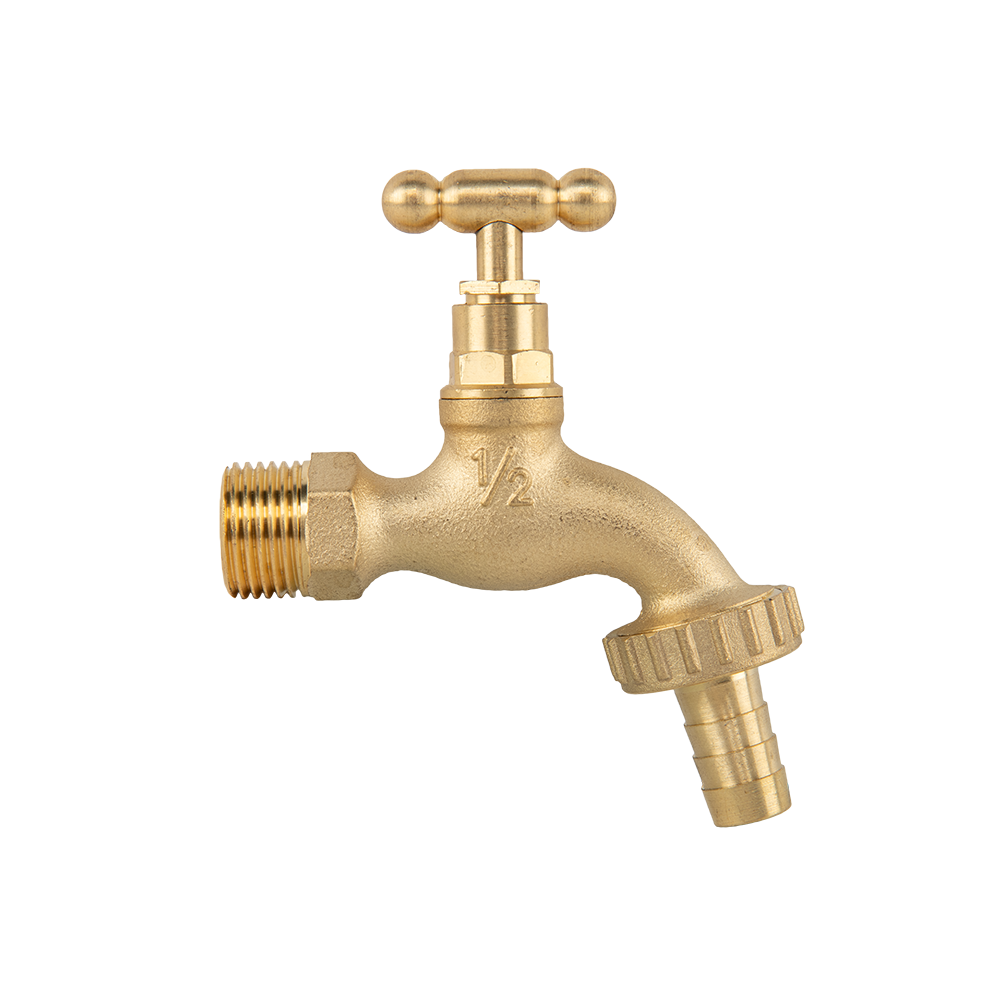 Kran mosiężny GZ 1/2" x GZ 3/4" do węża 13 mm z funkcją SLOW OPEN, trwały i wygodny w użyciu | BR-KSO1234