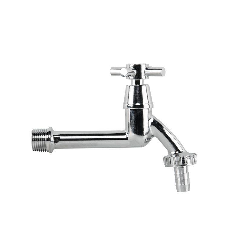 Kran GZ 1/2" x GZ 3/4" do węża 1/2" z długą rączką CROSS HANDLE LONG, trwały i wygodny w użyciu | GKK0T123413L