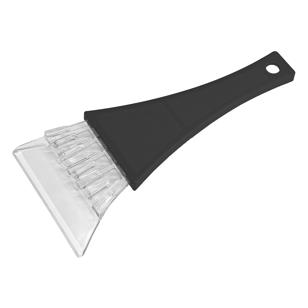 Skrobak do szyb samochodowych BASIC szary poręczny do codziennego odladzania auta | ICE302GY