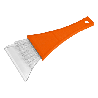 Skrobak do szyb samochodowych BASIC pomarańczowy praktyczny do szybkiego usuwania lodu i szronu | ICE302OR