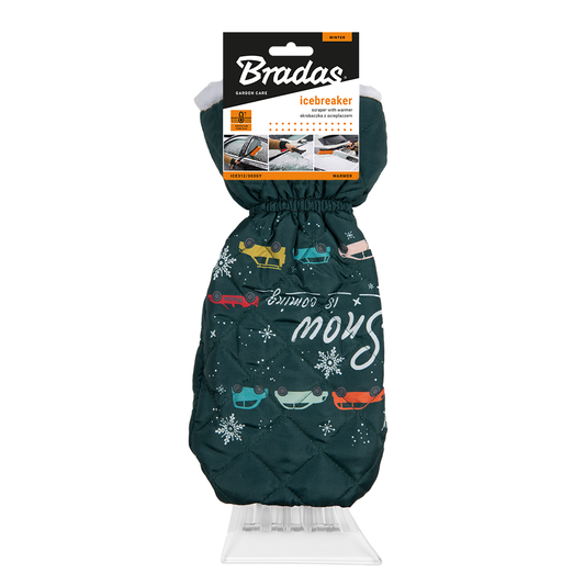 Skrobak do szyb z ocieplaczem w kolorze zielonym, wygodny i trwały | ICE311/303GY