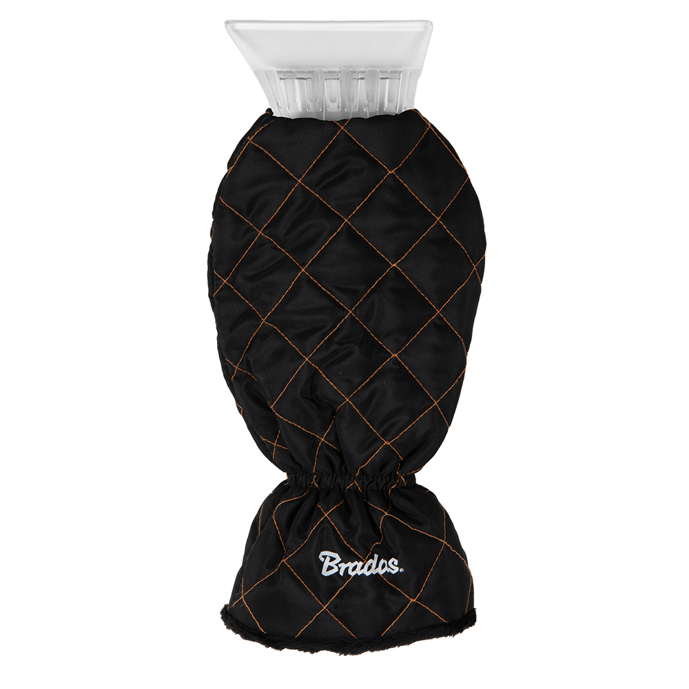 Skrobak do szyb z ocieplaczem w kolorze czarnym, wygodny i wytrzymały | ICE312/303GY