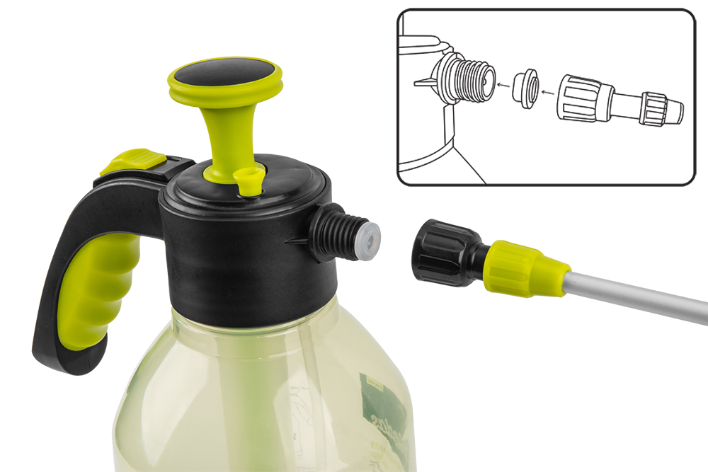 Opryskiwacz ciśnieniowy AQUA SPRAY CLEAR 2 L do podlewania i ochrony roślin w ogrodzie | AS0200CL