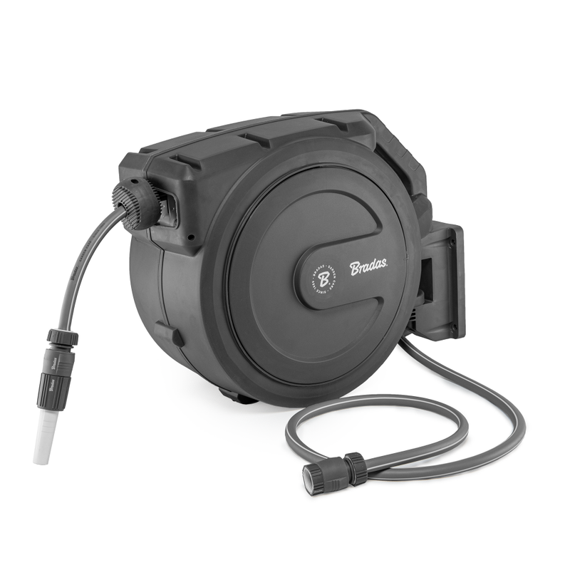 Automatyczny bęben ogrodowy WHITE LINE z wężem 1/2" 30 m i akcesoriami | WL-W7B30