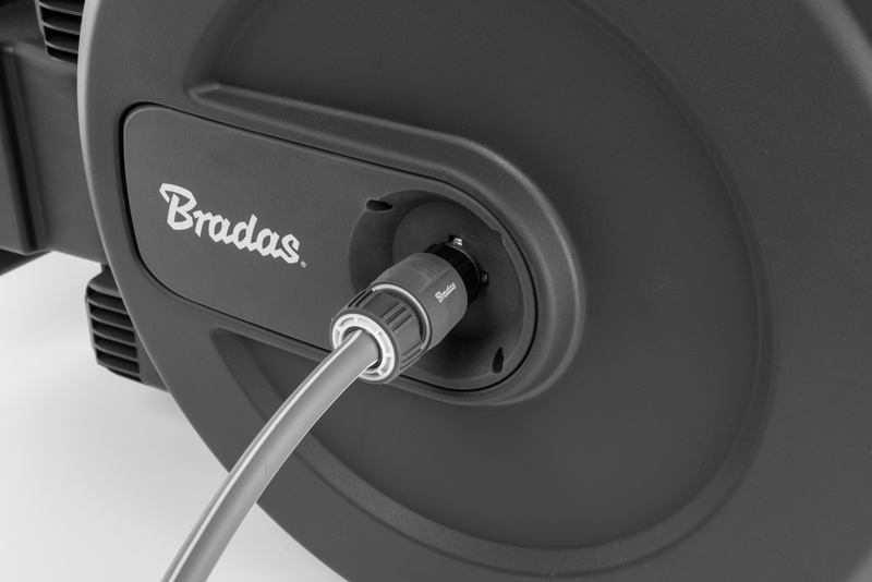 Automatyczny bęben ogrodowy WHITE LINE z wężem 1/2" 50 m i akcesoriami | WL-W7B50