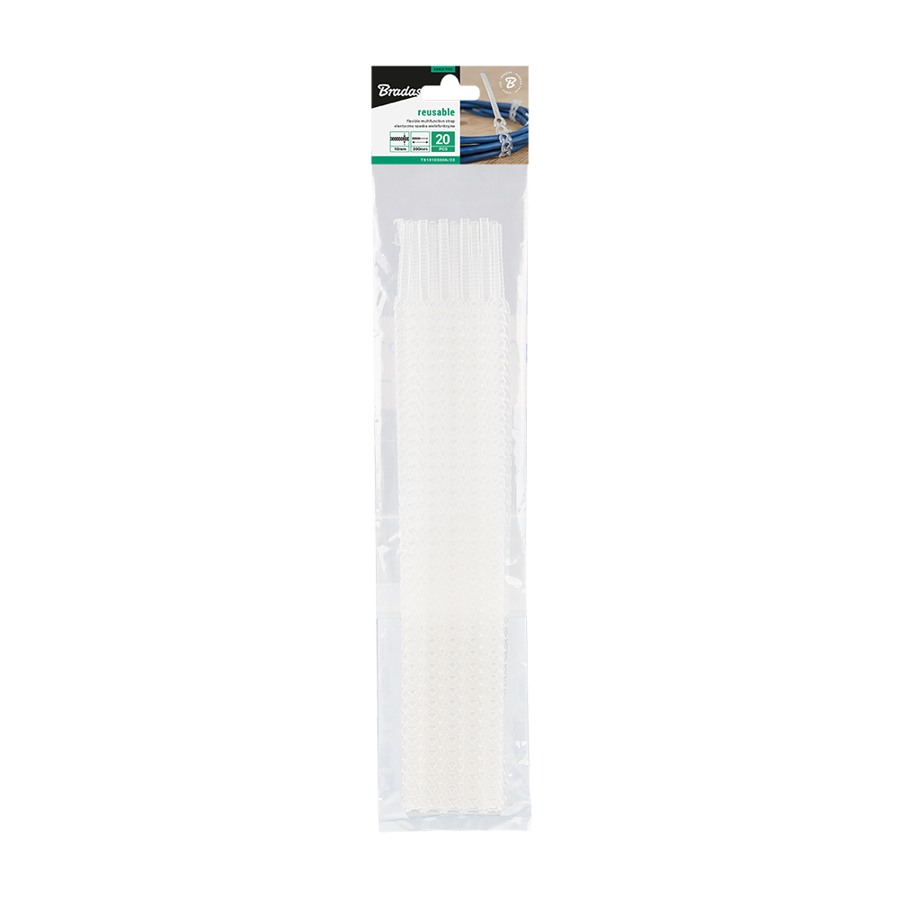 Taśma wielofunkcyjna MULTIUSE 10x300 mm neutral 20 sztuk, trwała i uniwersalna | TS1310300N/20