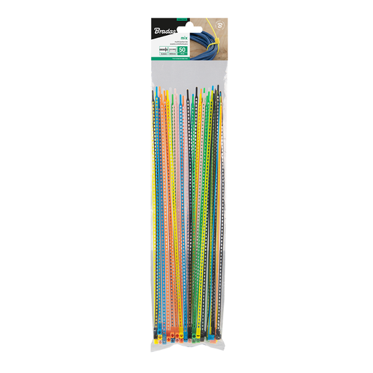 Opaska wielofunkcyjna 3,6x300 mm MIX 50 sztuk, trwała i uniwersalna | TS1336300M/50