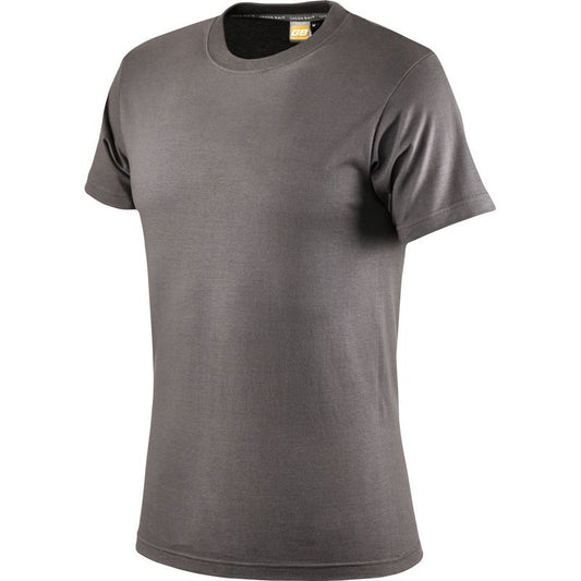Koszulka T-shirt antracytowa S bawełniana klasyczna model 145 | 471002/S