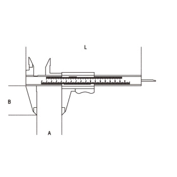 Suwmiarka z odczytem cyfrowym dokładność 0,01 mm 300mm | 1651DGTB/300 - Centrum Techniczne Gałązka