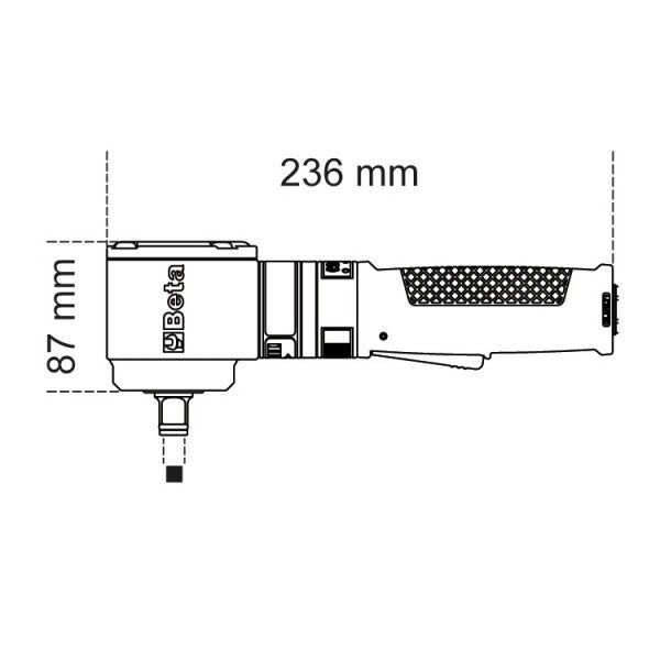 Klucz kątowy udarowy pneumatyczny dwukierunkowy kompaktowy 1/2" | 1927G