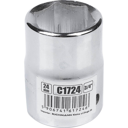 Nasadka 3/4" krótka 6-kątna metryczna CR-V 17 mm | C1717 - Centrum Techniczne Gałązka