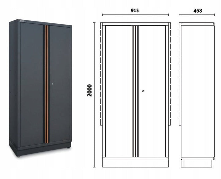 Zestaw mebli warsztatowych narzędziowych | 4500/C45PRO/X - Centrum Techniczne Gałązka