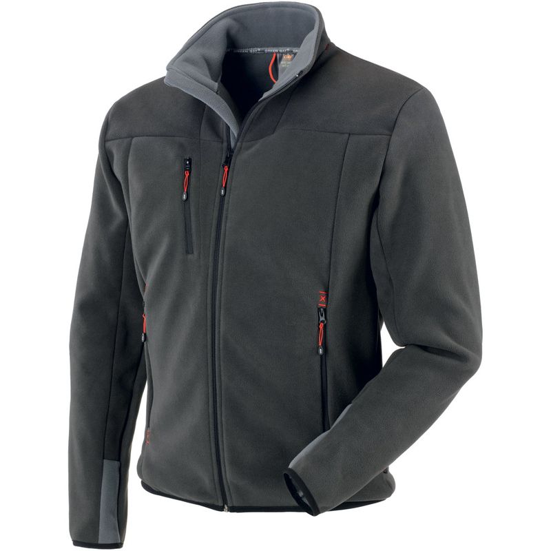 Kurtka polarowa NAVIS ciemnoszara r.3XL – ciepła, wygodna i trwała na chłodne dni | 455056/XXXL