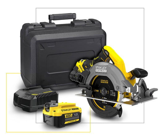 Pilarka tarczowa V20 165 mm – 2x4,0Ah, ładowarką i walizką | SFMCS500M2K-QW