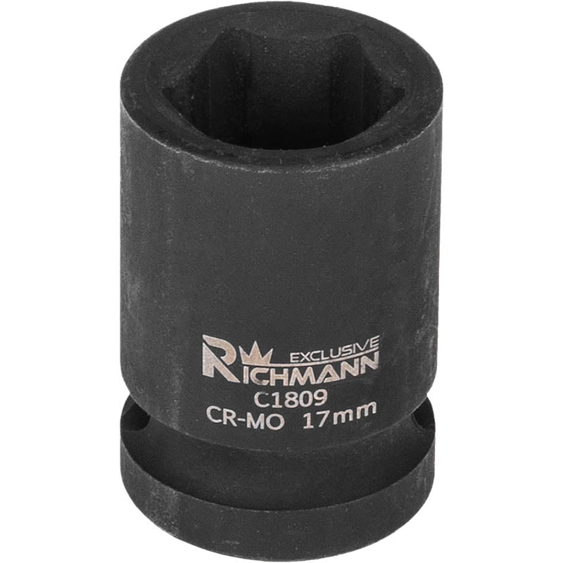 Nasadka 1/2" udarowa krótka 6-kątna metryczna Cr-Mo 18 mm | C1810 - Centrum Techniczne Gałązka