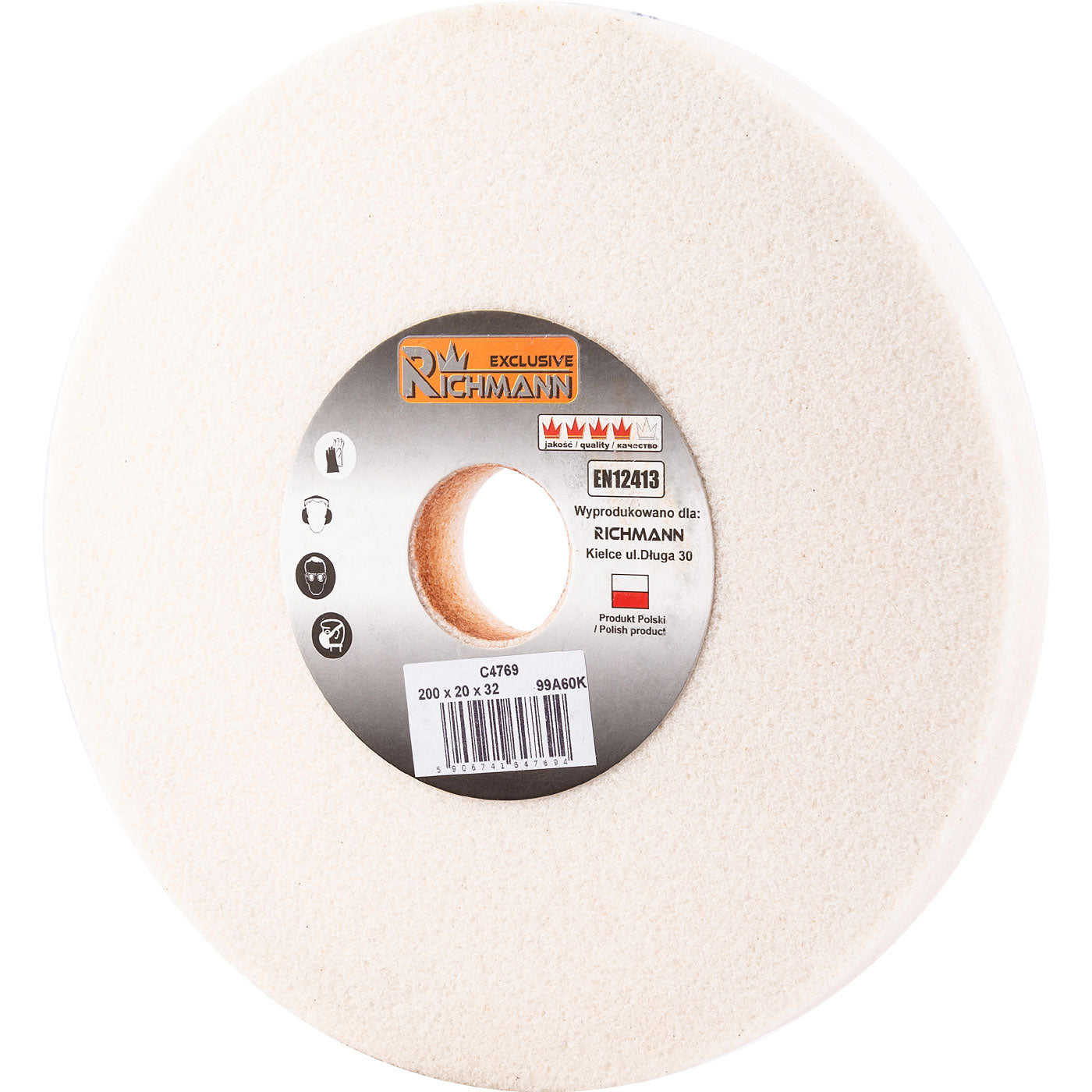 Ściernica ceramiczna biała 200x20x32 | C4769 - Centrum Techniczne Gałązka