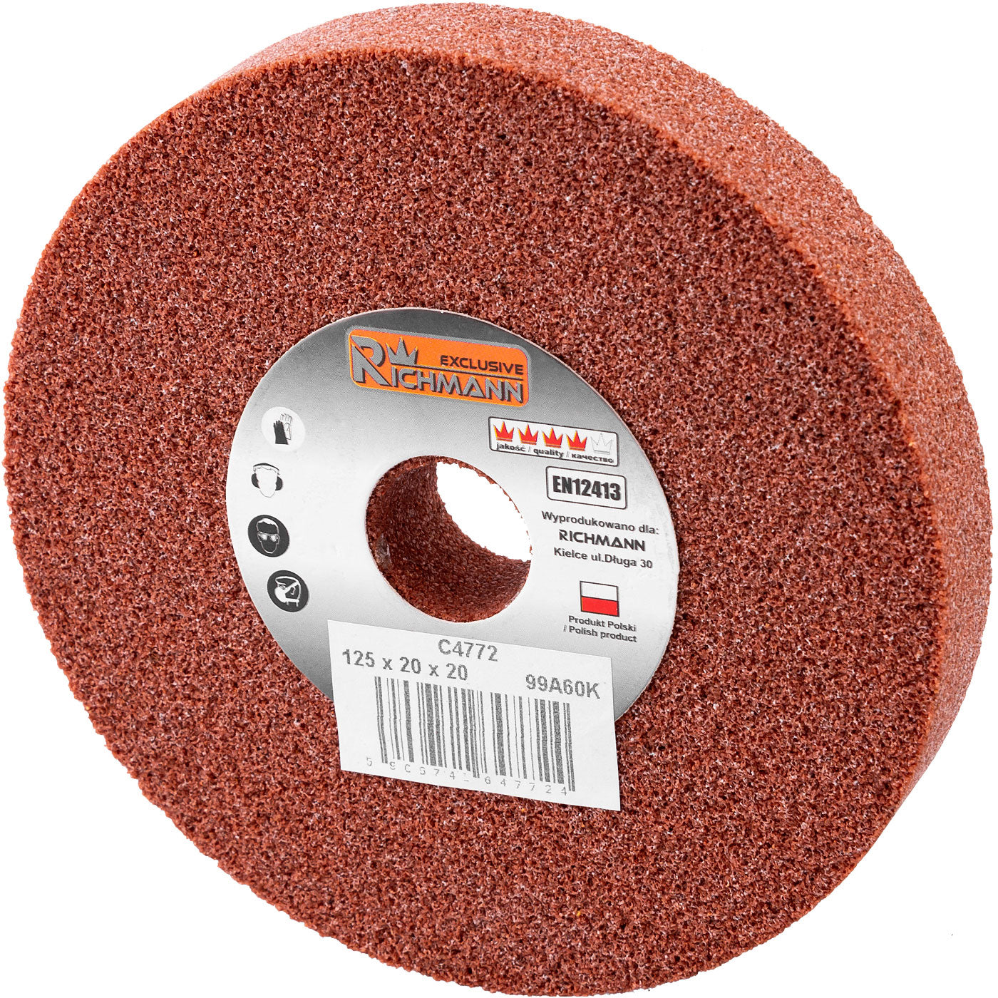 Ściernica ceramiczna czerwona 125x20x20mm | C4772 - Centrum Techniczne Gałązka