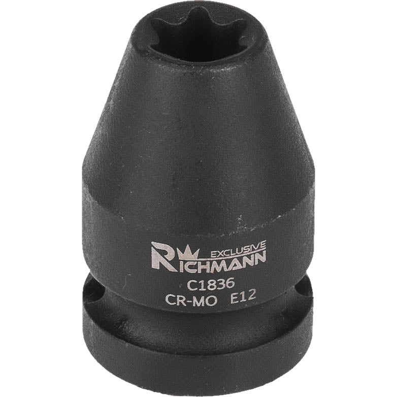 Nasadka 1/2" udarowa torx wewnętrzny Cr-Mo E16 | C1838 - Centrum Techniczne Gałązka