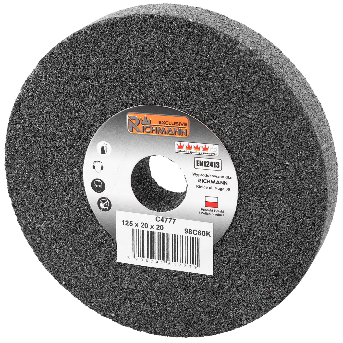 Ściernica ceramiczna czarna 125x20x20 | C4777 - Centrum Techniczne Gałązka