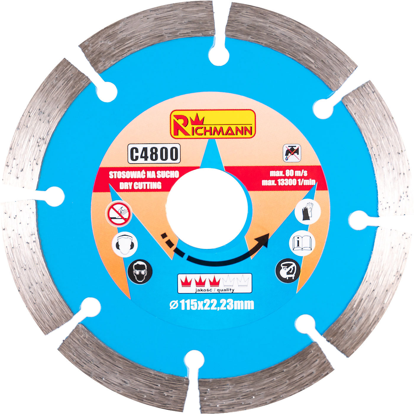 Tarcza diam. segment 115mm | C4800 - Centrum Techniczne Gałązka