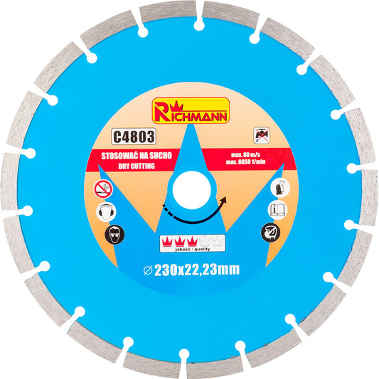 Tarcza diamentowa segment 230mm | C4803 - Centrum Techniczne Gałązka