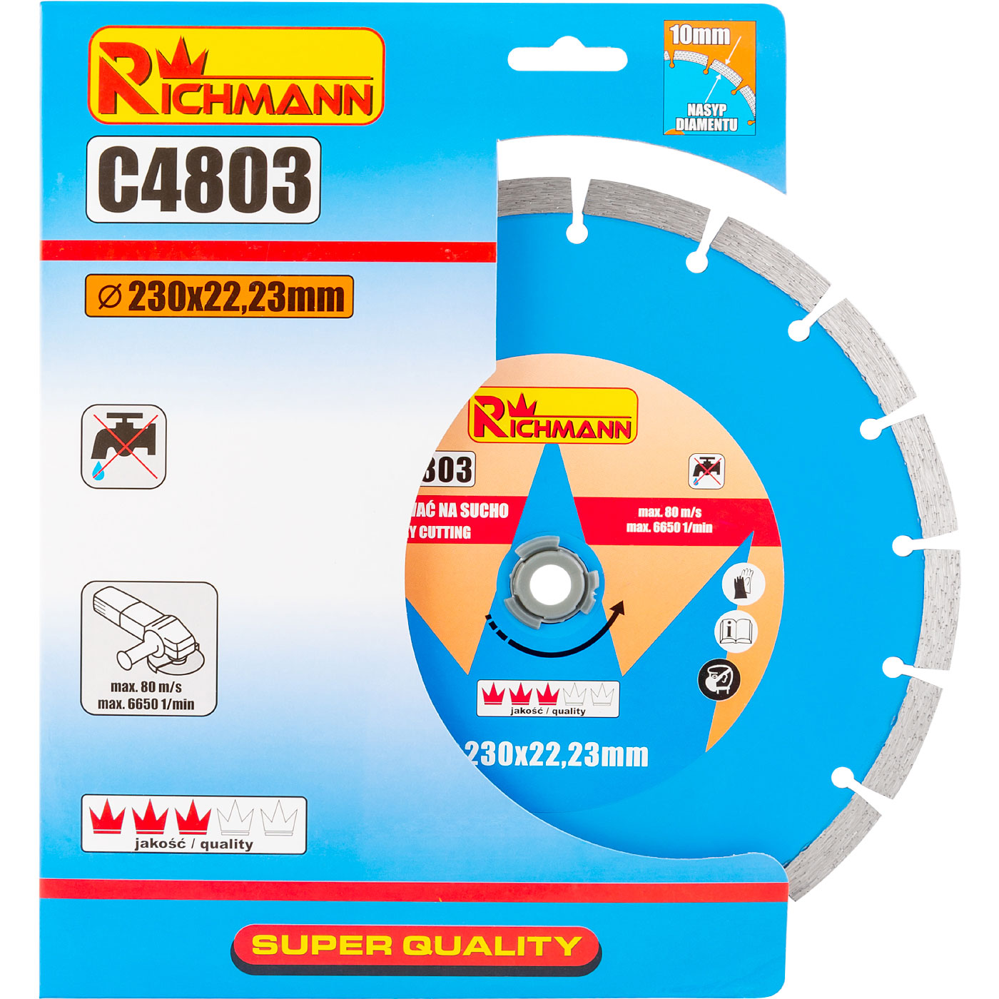 Tarcza diamentowa segment 230mm | C4803 - Centrum Techniczne Gałązka