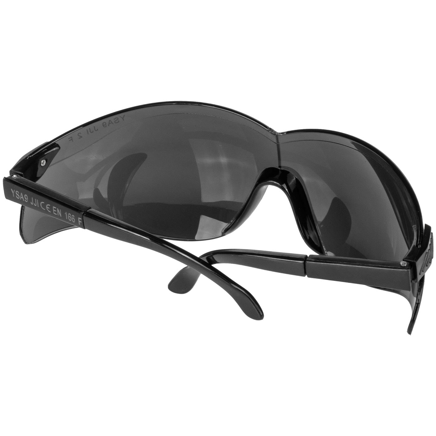 Okulary przeciwodpryskowe ysa9 czarne, regulowane zauszniki ce en166 | C0022 - Centrum Techniczne Gałązka