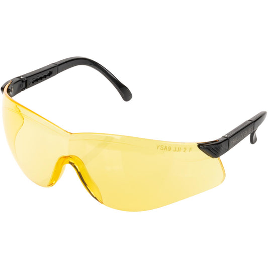Okulary przeciwodpryskowe ysa9 żółte, regulowane zauszniki ce en166 | C0023 - Centrum Techniczne Gałązka