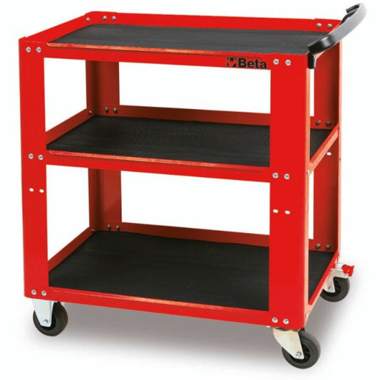 Wózek narzędziowy czerwony z półkami | 5100/C51R - Centrum Techniczne Gałązka