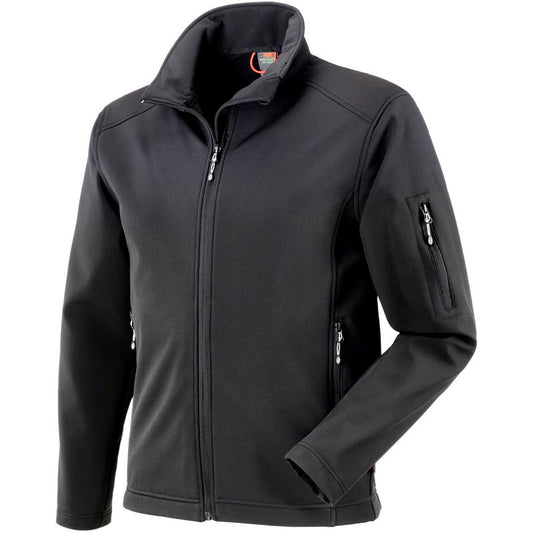 Kurtka męska SOFTSHELL BUFFALO czarna L wodoodporna wiatrówka sportowa | 455123/L