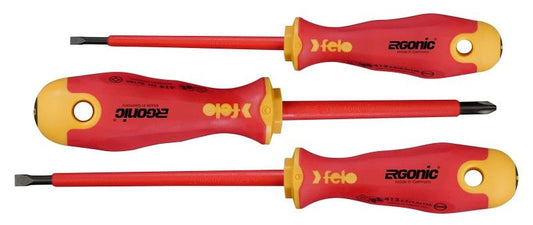 Zestaw 3 wkrętaków VDE z rękojeścią ERGONIC | 41393194