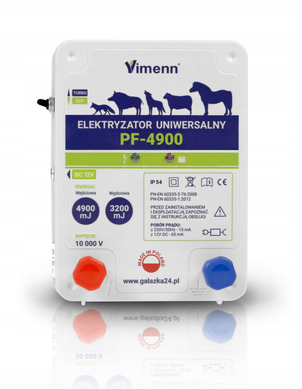 ELEKTRYZATOR PASTUCH UNIWERSALNY DO ZWIERZĄT 230V 12V | PF-4900