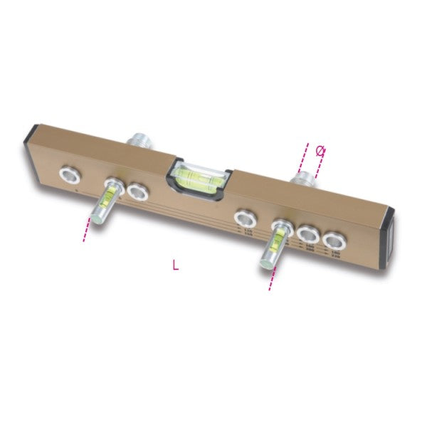 Poziomnica z 3-libelkami do instalacji hydraulicznych | 357F3