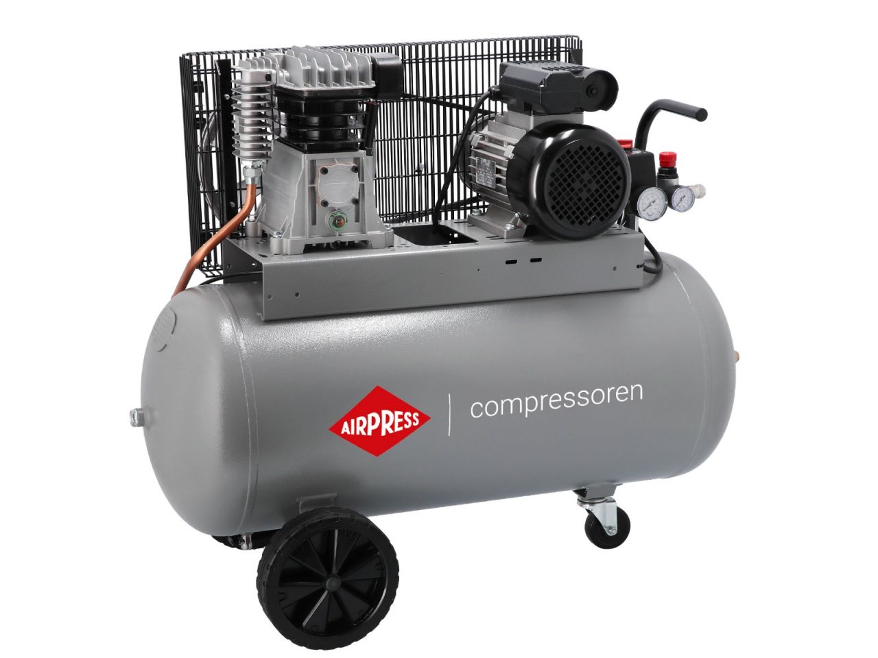 HL375-100 Sprężarka kompresor 90l dwutłokowy 214l/min 10bar 230V. | 360562 - Centrum Techniczne Gałązka