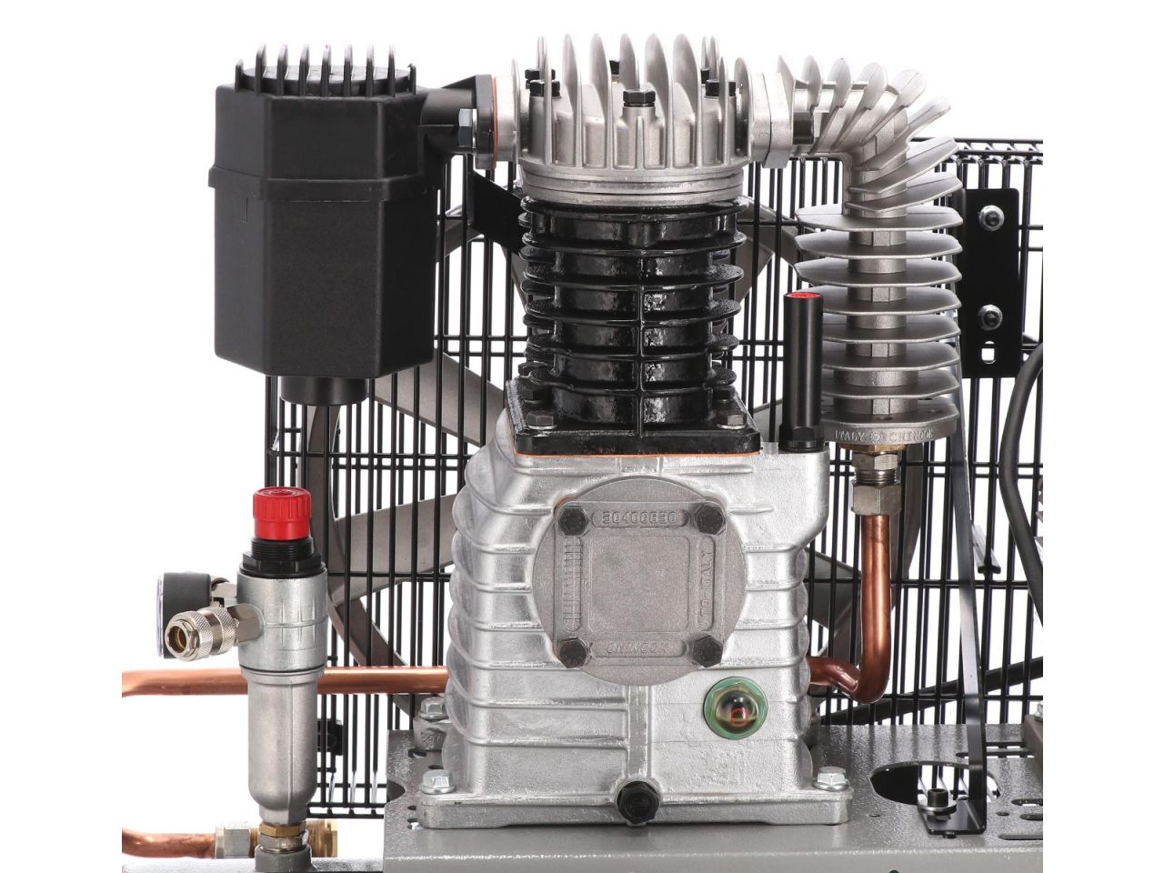 HL425-100 Sprężarka kompresor 100l dwutłokowy 317l/min 10bar 230V. | 360566