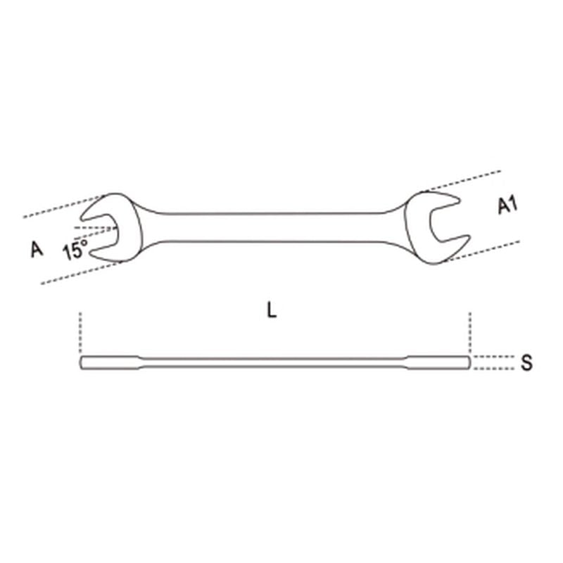 Klucz płaski dwustronny 32x36mm | 55/32X36 - Centrum Techniczne Gałązka