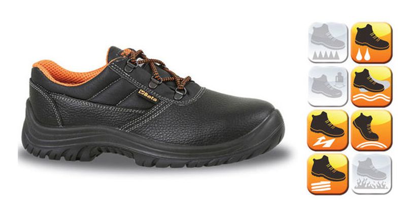 Skórzane półbuty zawodowe 7241FT r.43 – solidne i wygodne obuwie do pracy | 7241FT/43