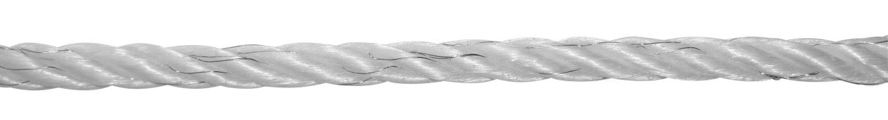 Plecionka ogrodzeniowa linka 6mm 200m biała 6 przewodników | 11-0686