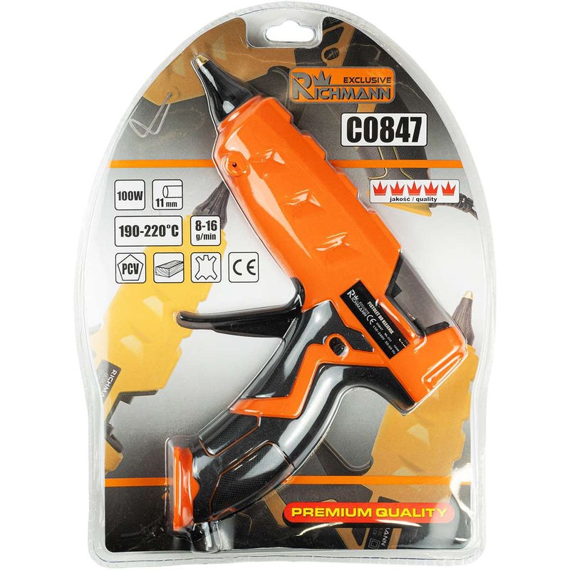 Wydajny pistolet do kleju 11mm o mocy 100W zapewniający szybkie nagrzewanie | C0847