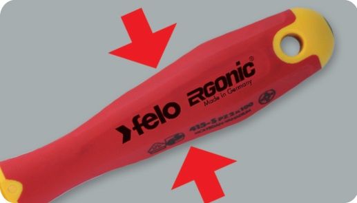 Zestaw 5 wkrętaków VDE z rękojeścią ERGONIC SLIM | 41385198