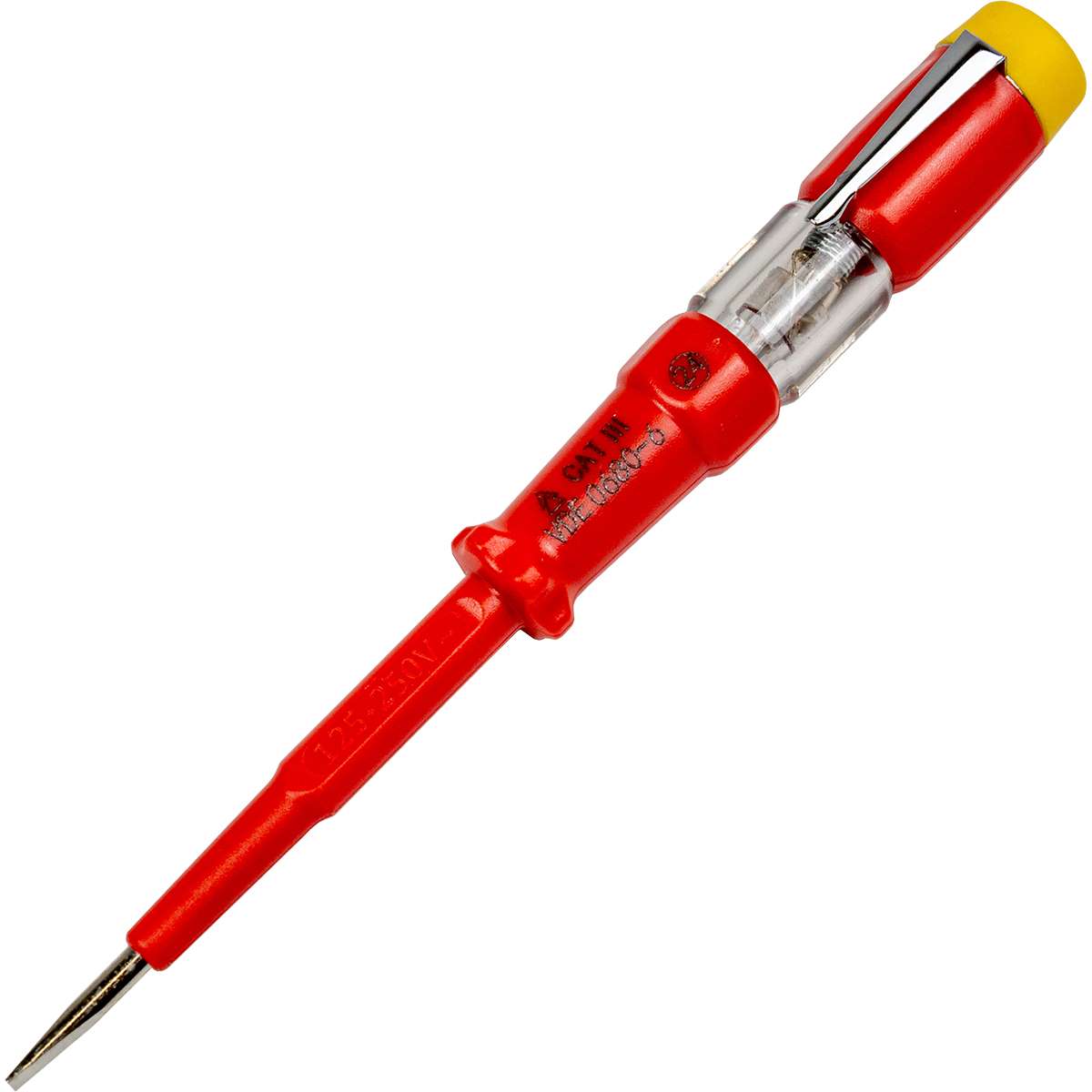 Bezpieczny próbnik napięcia 140mm z certyfikatem VDE do prac pod napięciem do 250V | C5257