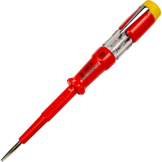 Bezpieczny próbnik napięcia 140mm z certyfikatem VDE do prac pod napięciem do 250V | C5257