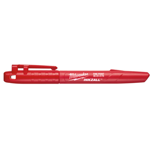 Marker INKZALL ze standardową końcówką czerwony | 48223170 - Centrum Techniczne Gałązka