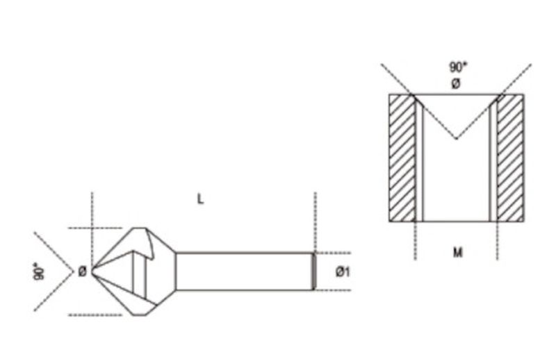 Pogłębiacz stożkowy HSS 12.4mm | 426/8