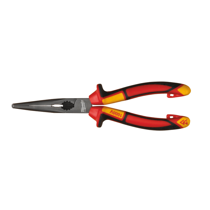 Szczypce długie okrągłe wygięte 45° VDE 205 mm | 4932464565 - Centrum Techniczne Gałązka