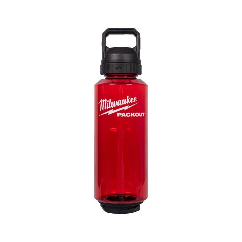 Czerwona butelka plastikowa PACKOUT 1420ml zapewniająca odpowiednie nawodnienie w pracy | 4932498638