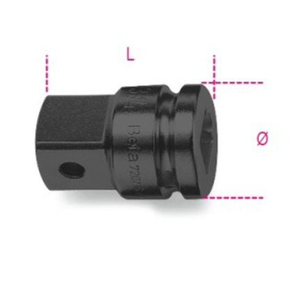 Łącznik przejściowy udarowy F3/4"-M1" | 728/16