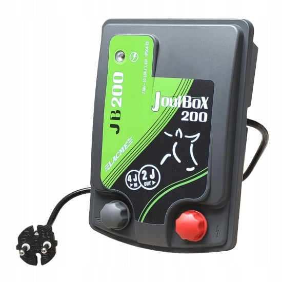 ZESTAW PASTUCH ELEKTRYZATOR MOCNY JOULBOX 230V 4J DRUT + AKCESORIA