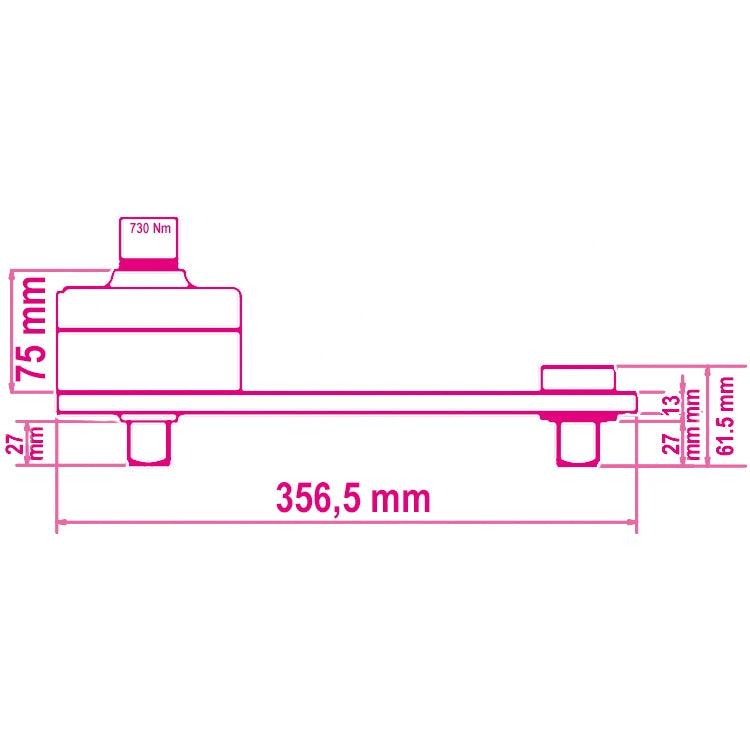 Wzmacniacz momentu 2700Nm R3,8:1+walizka | 560/C3PLUS